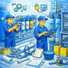 Установка промышленной системы водоочистки